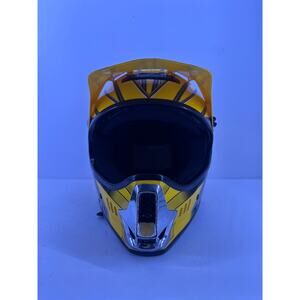 Vintage GMAX 26X Shell M2000 Yellow Silver Helmet Size M